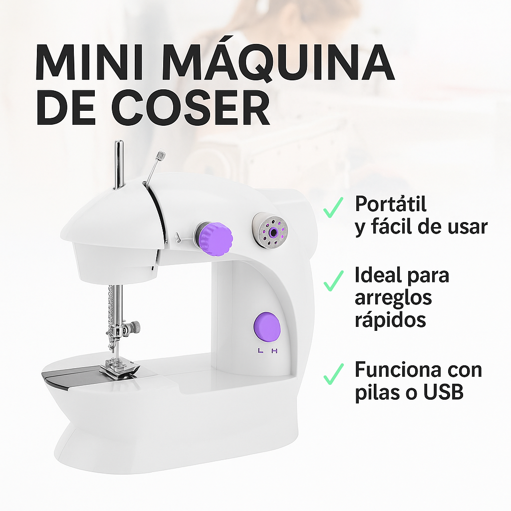 ¡Cose en Segundos, Sin Esfuerzo y Desde Cualquier Lugar!